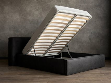 Кровать Сонум Europa Экокожа Бежевый перламутровый (с подъемным механизмом) 120х200