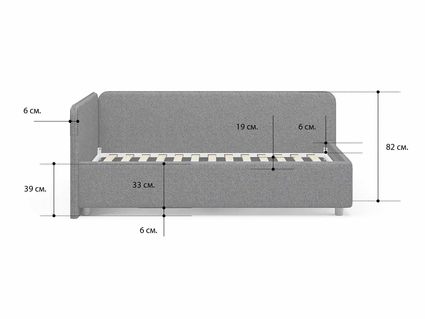 Кровать Сонум Capri Экокожа Коричневый перламутр (с подъемным механизмом) 90х200