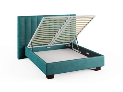 Кровать Сонум Barbara Кашемир Синий (с подъемным механизмом) 180х200