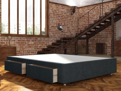 Кровать Mr.Mattress Site Box велюр Grey 237