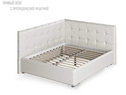 Кровать Nuvola Sabina угловая Velutto 26 140х200