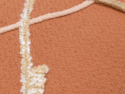 Декоративная подушка Tkano Ethnic Geometry с аппликацией 30х45