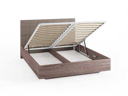 Кровать Сонум Luiza Ясень Ориноко + Кашемир Бежевый (с подъемным механизмом) 180х190
