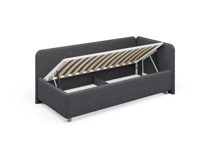 Кровать Сонум Capri Экокожа Коричневый перламутр (с подъемным механизмом) 90х200