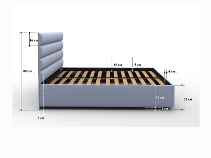 Кровать Sleeptek Premier 4 Велюр 20 (с подъемным механизмом) 264