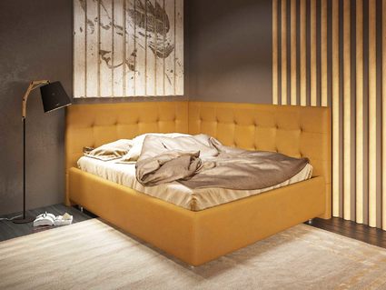 Кровать Nuvola Sabina угловая Velutto 26 140х200