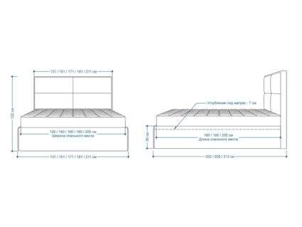 Кровать Lonax Марселла велюр Dolly-1 (с подъемным механизмом) 160х195