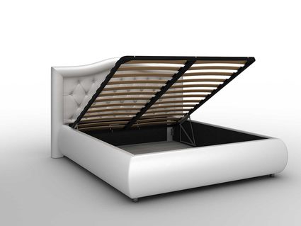 Кровать Sleeptek Premier 6 Экокожа Black (с подъемным механизмом) 140х190