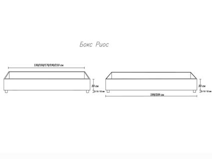 Кровать Димакс Риос Нуар с подъемным механизмом 200х200