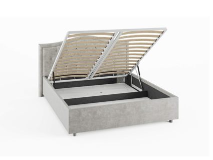 Кровать Сонум Ancona Рогожка Деним (с подъемным механизмом) 120х190