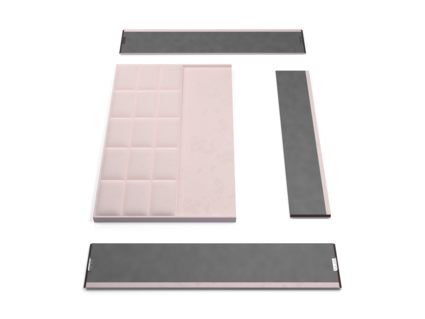 Кровать Lonax Адель велюр Dolly-17 (с основанием) 200х200